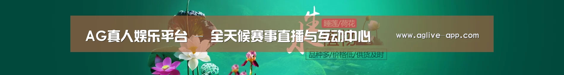 鲜花水草花卉网站模板